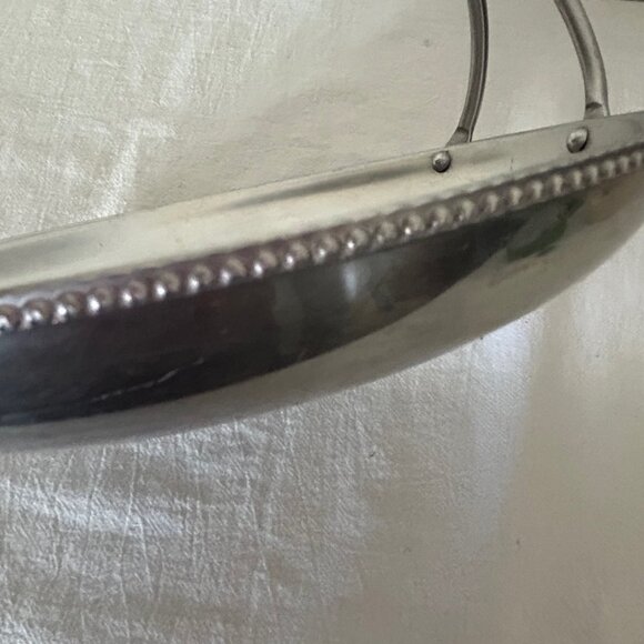 VINTAGE Aluminum Basket Tray with Handle - Picture 7 of 12